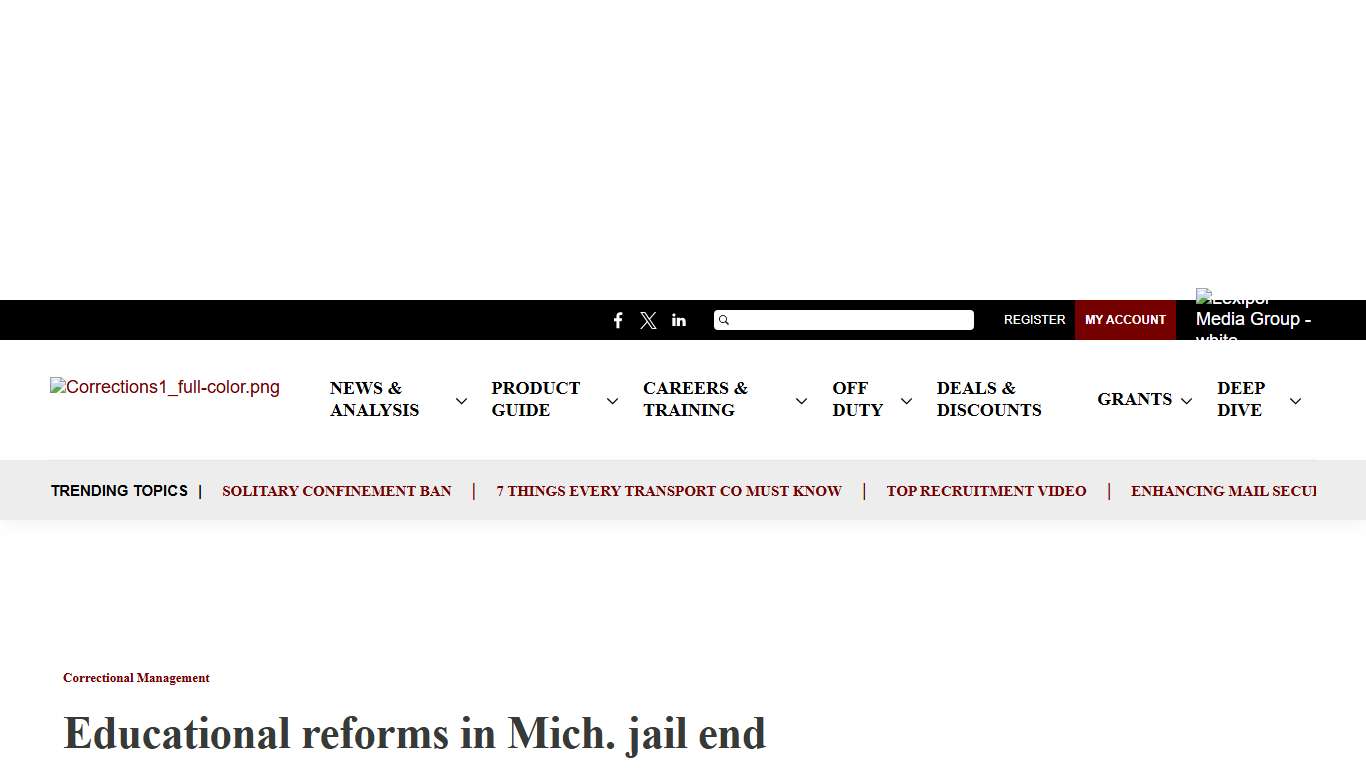 Educational reforms in Mich. jail end decades of overcrowding issues